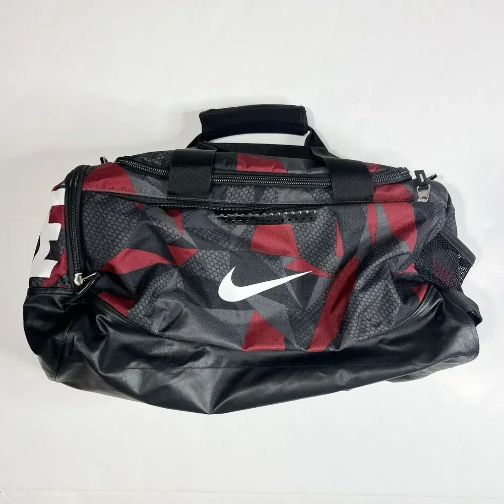 Nike Duffel Bag Jacquard Camo Maroon 20